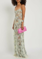 Roberta Einer Sophia Embellished Stretch-lace Maxi Dress Yellow