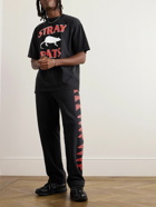 Stray Rats - Pixel Rodenticide Logo-Print Cotton-Jersey T-Shirt - Black