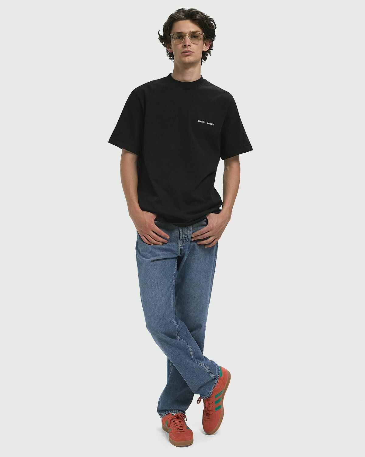 Samsøe & Samsøe NORSBRO T-SHIRT Black Mens Shortsleefe