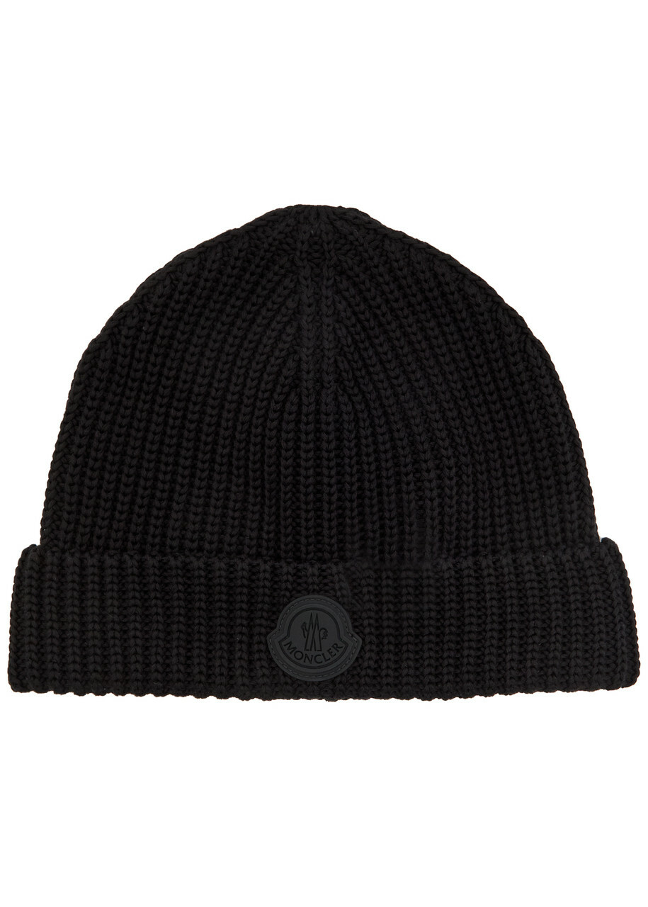 Moncler Black Padded Berretto Cap Moncler