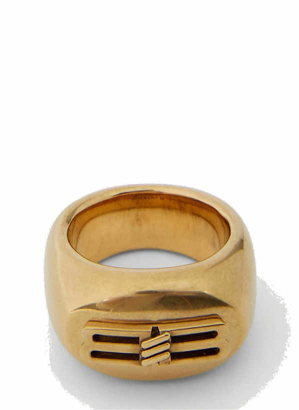 Photo: Balenciaga - Icon Signet Ring in Gold