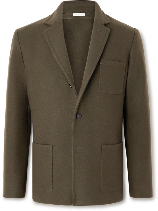 Photo: Boglioli - K-Jacket Unstructured Wool-Blend Suit Jacket - Green