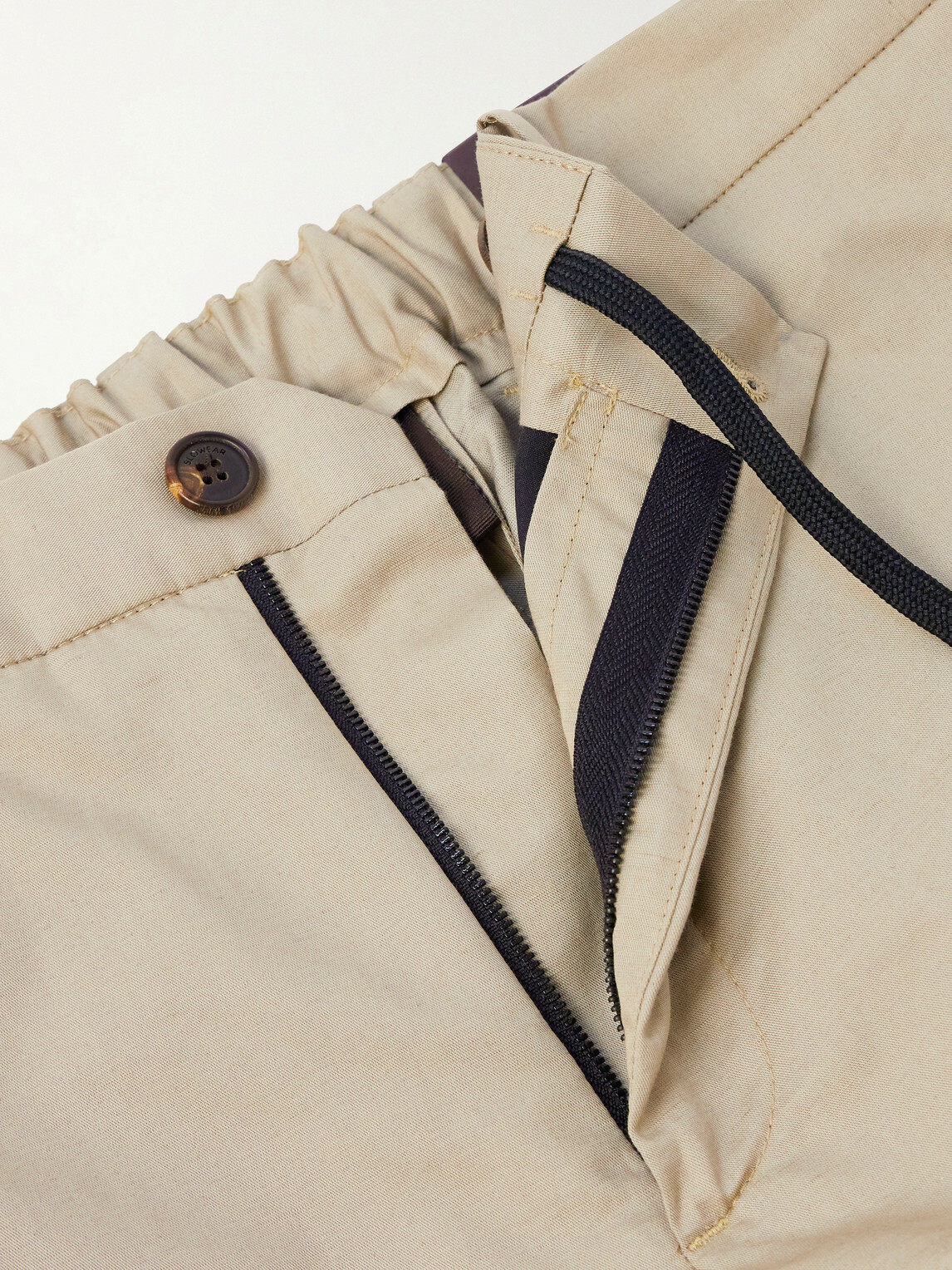 Slowear - Tapered Woven Suit Trousers - Neutrals