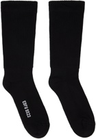 Rick Owens Black Mid-Calf Socks