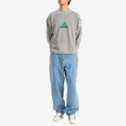 Adidas Men's EQT Reflective Crewneck Sweatshirt in Medium Grey Heather