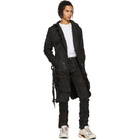 Kanghyuk Black Cropped Readymade Airbag Trench Coat