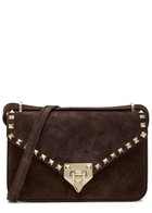 Valentino Rockstud Small Suede Shoulder bag - Brown - One Size