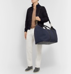 TOM FORD - Leather-Trimmed Canvas Holdall - Blue