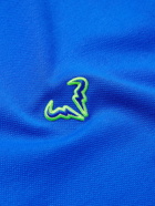 Nike Tennis - NikeCourt Rafa Slim-Fit Cotton-Blend Piqué Polo Shirt - Blue