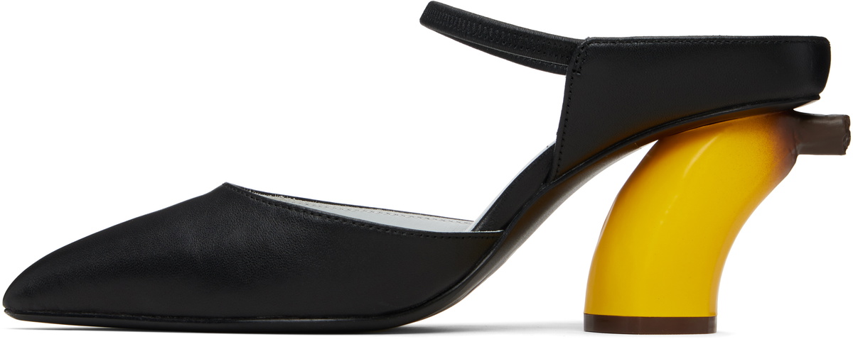 Maison MIHARA YASUHIRO Black Banana Mule Heels
