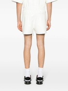 Nanushka White Faux-Leather Drawstring Shorts