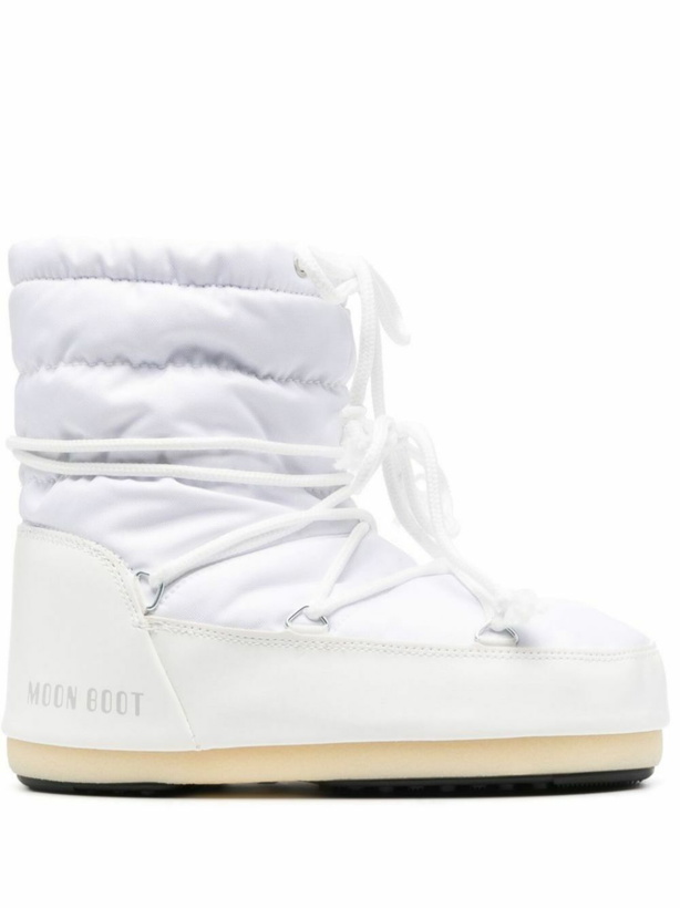 Photo: Moon Boot White Icon Light Low Nylon Boots