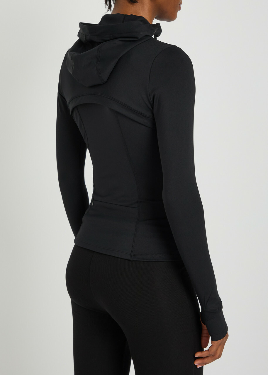 Tala Skinluxe Hooded Stretch-jersey Running Jacket Black