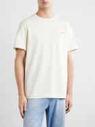 A.P.C. - Oliver Logo-Embroidered Cotton-Jersey T-Shirt - Neutrals