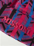 Missoni - Logo-Embroidered Cotton-Jacquard Beanie