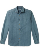 BOGLIOLI - Cotton Oxford Shirt - Blue