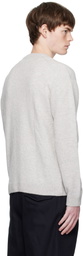 Maison Kitsuné Gray Fox Head Comfort Sweater