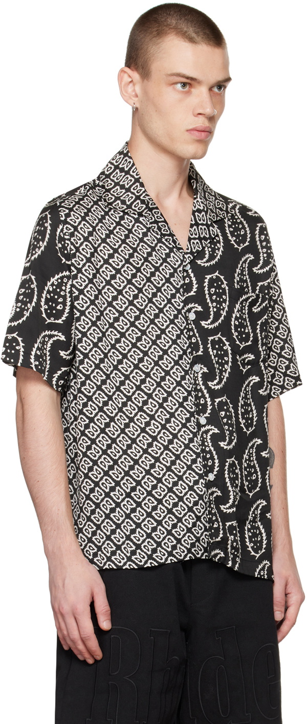 Rhude Black Graphic Shirt