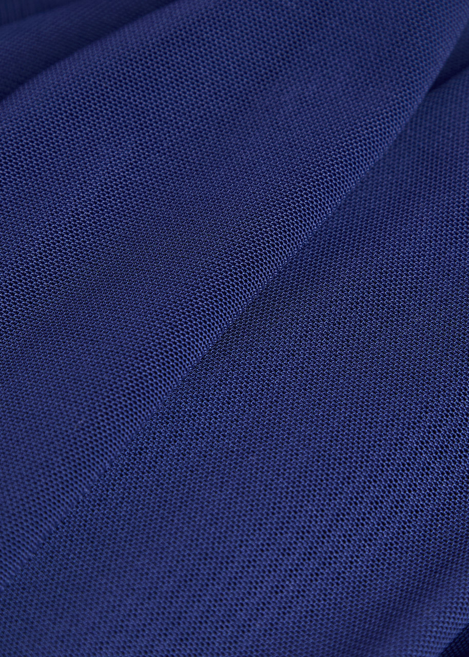 Talbot Runhof Sheer Stretch-mesh Stole - Dark Blue - One Size