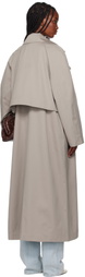 REMAIN Birger Christensen Beige Long Trench Coat