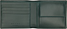 Marni Black Contrast Stitching Leather Bifold Wallet
