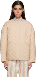 Totême Beige Quilted Jacket