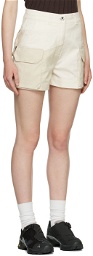 Daniëlle Cathari White Cotton Shorts