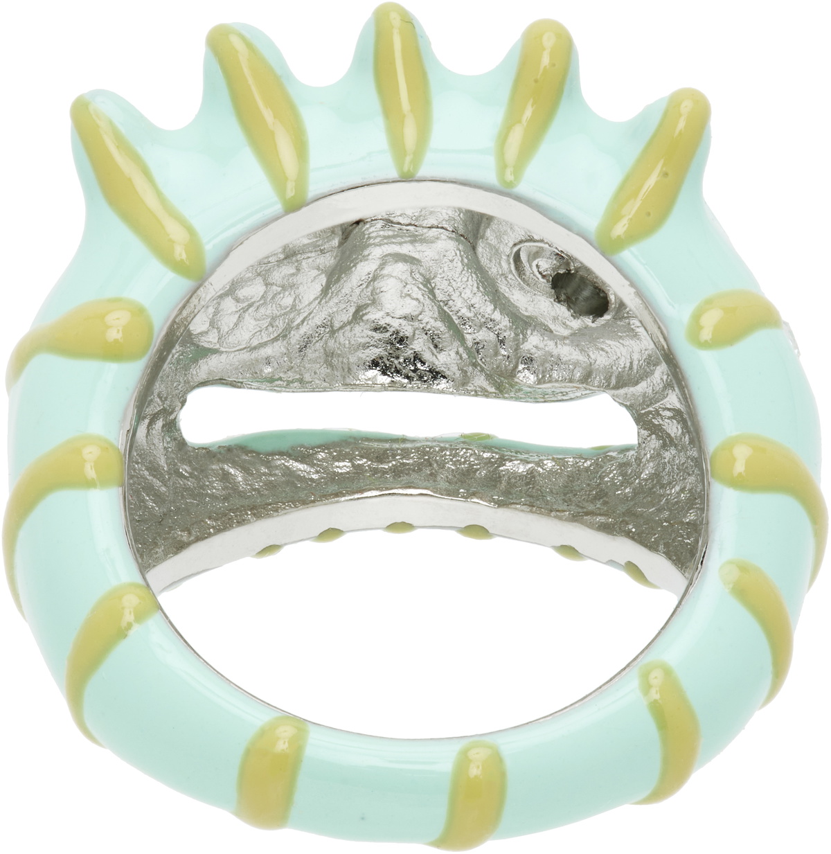 Collina Strada Yellow & Blue Liberty Frog Ring