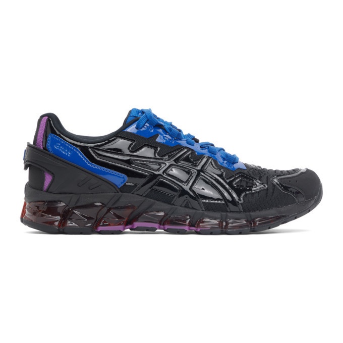 Photo: GmbH Black and Purple Asics Edition GEL-Quantum 360-6 Low-Top Sneakers