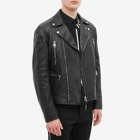 Alexander McQueen Men's Leather Biker Jacket in Black