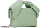 JW Anderson Green Small Twister Leather Top Handle Bag