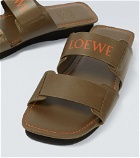 Loewe - Paula's Ibiza flat leather sandals