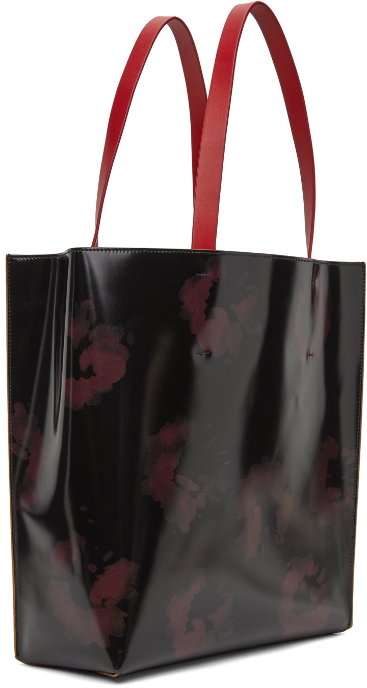 Marni Black Large Print Museo Tote Marni