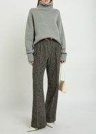 Extreme Cashmere N°434 Crop Xtra Roll-neck Cashmere Jumper - Grey - One Size