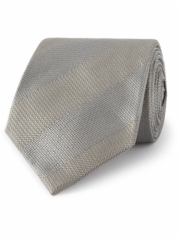Photo: TOM FORD - 8.5cm Striped Silk-Jacquard Tie