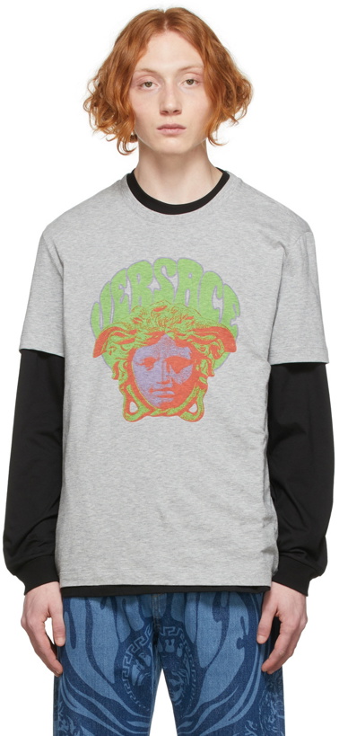 Photo: Versace Grey Medusa Music T-Shirt