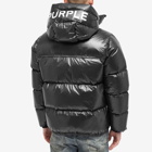 Purple Brand Men's Nylon Down Puffer Jacket in Black