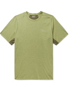 ARC'TERYX - Cormac Comp Panelled Jersey and Mesh T-Shirt - Green