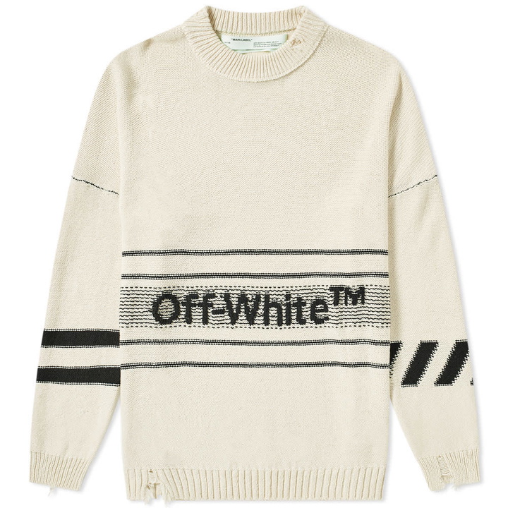 Photo: Off-White Cotton TM Crew Knit