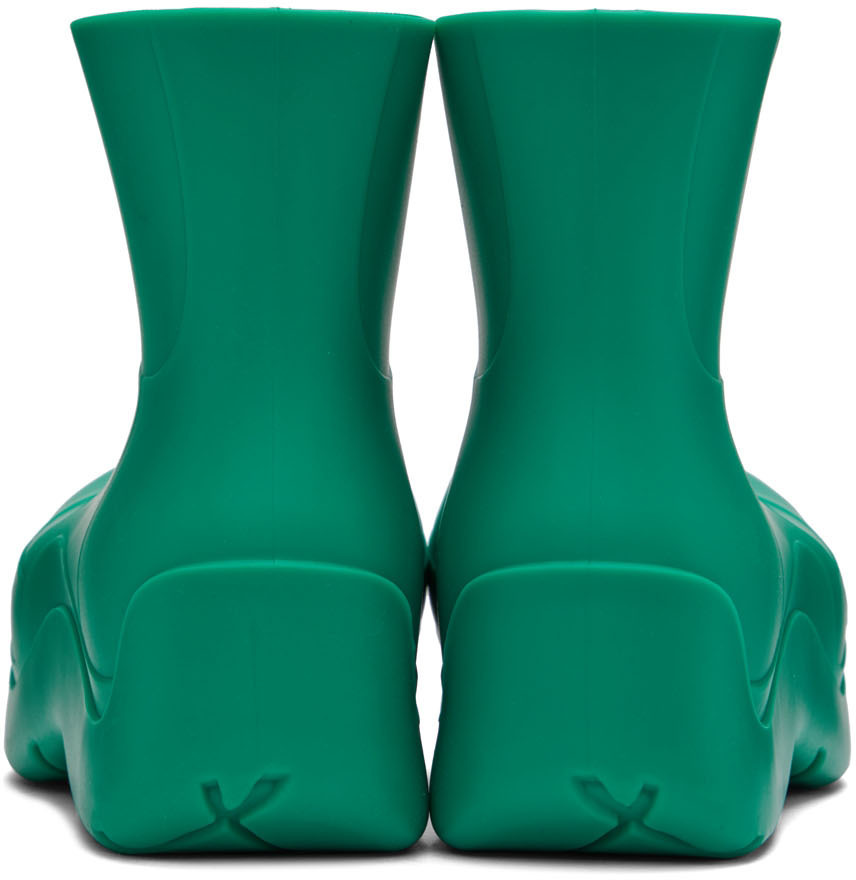Bottega Veneta Green Puddle Boots Bottega Veneta
