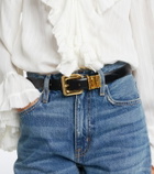 Déhanche Mara embellished leather belt