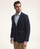 Brooks Brothers Men's Regent Classic-Fit Windowpane Hopsack Sport Coat | Navy