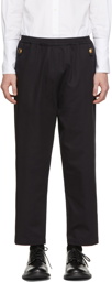 Stefan Cooke Black Elastic Waist Trousers