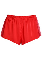 Simone PÉRÈLE Satin Secrets Lace-trim Satin Shorts Pink
