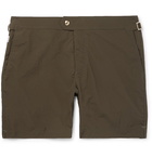 TOM FORD - Slim-Fit Mid-Length Swim Shorts - Men - Green