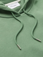 NORSE PROJECTS - Vagn Logo-Print Cotton-Jersey Hoodie - Green