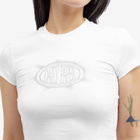 Daily Paper Women's Glow Cropped Short Sleeve T-Shirt in White