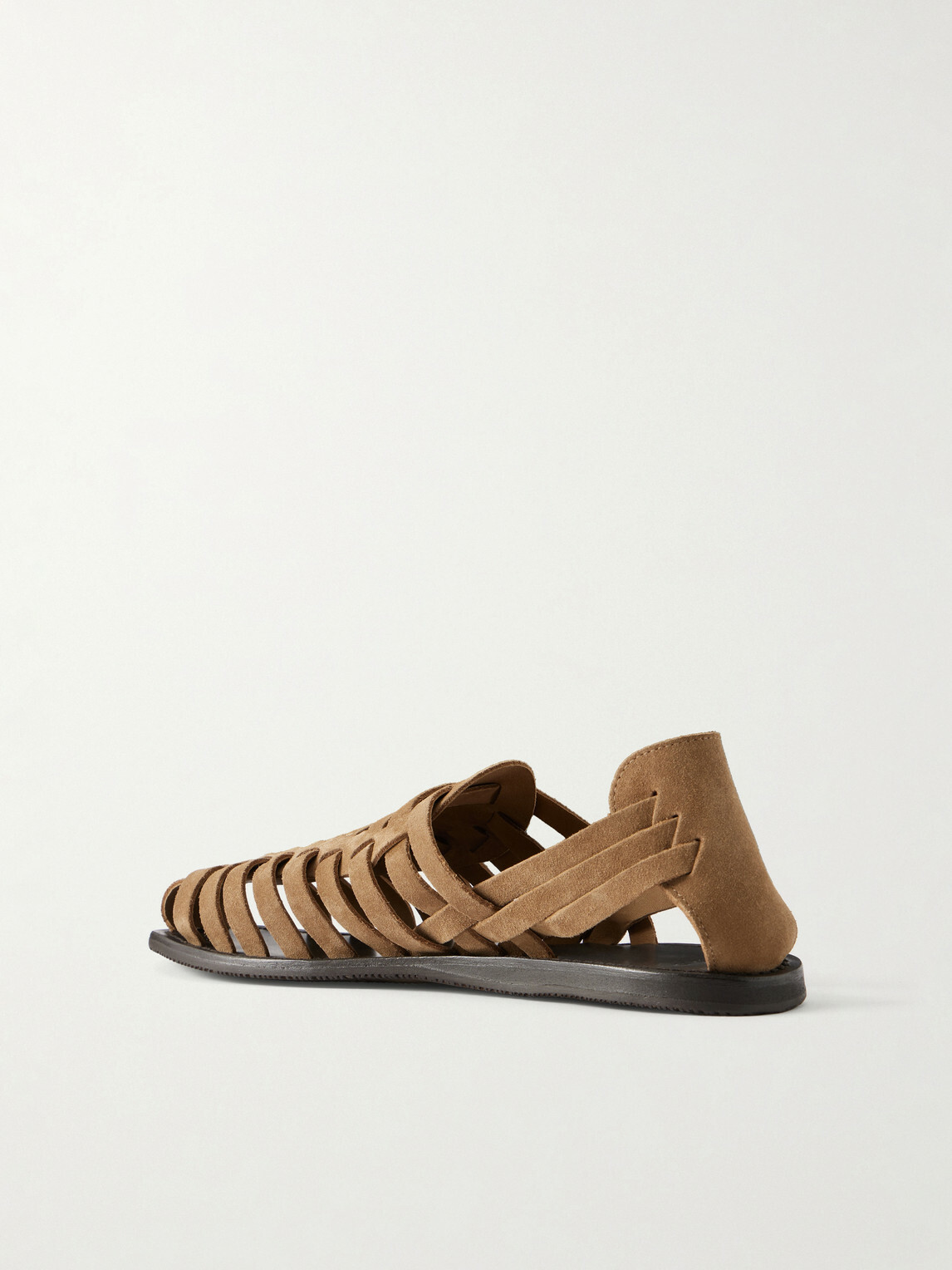 Mr P. - Suede Huarache Sandals - Brown