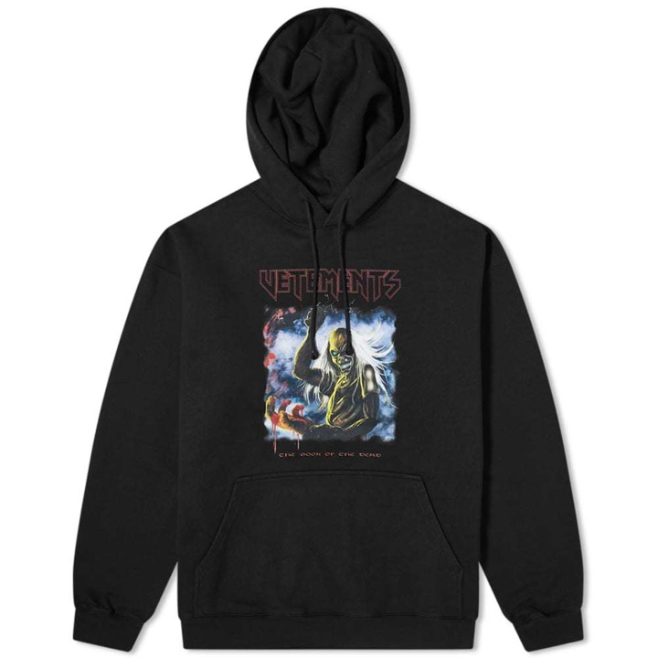 Photo: VETEMENTS Oversized Bloody Logo Heavy Metal Hoody