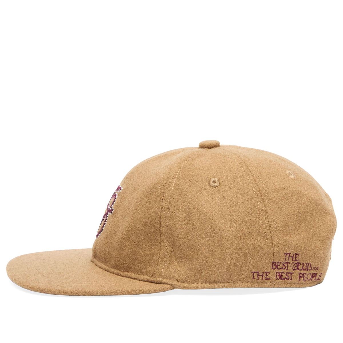 Drôle de Monsieur Men's Drole De Monsieur Monogram Cap in Beige 